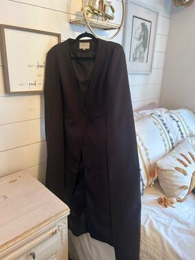 Lavish Alice Black Long Blazer Coat